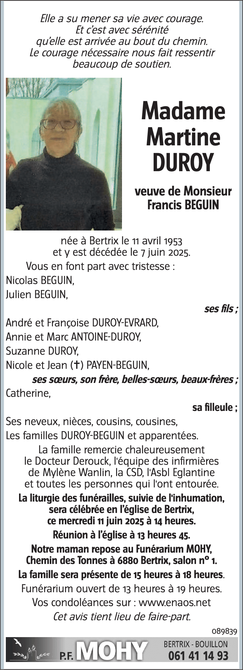 Martine DUROY