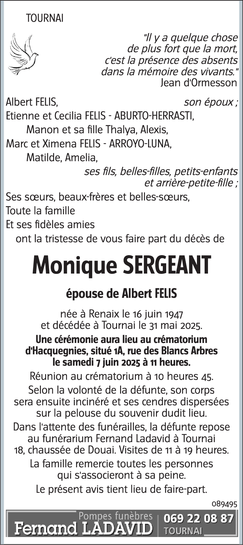 Monique SERGEANT