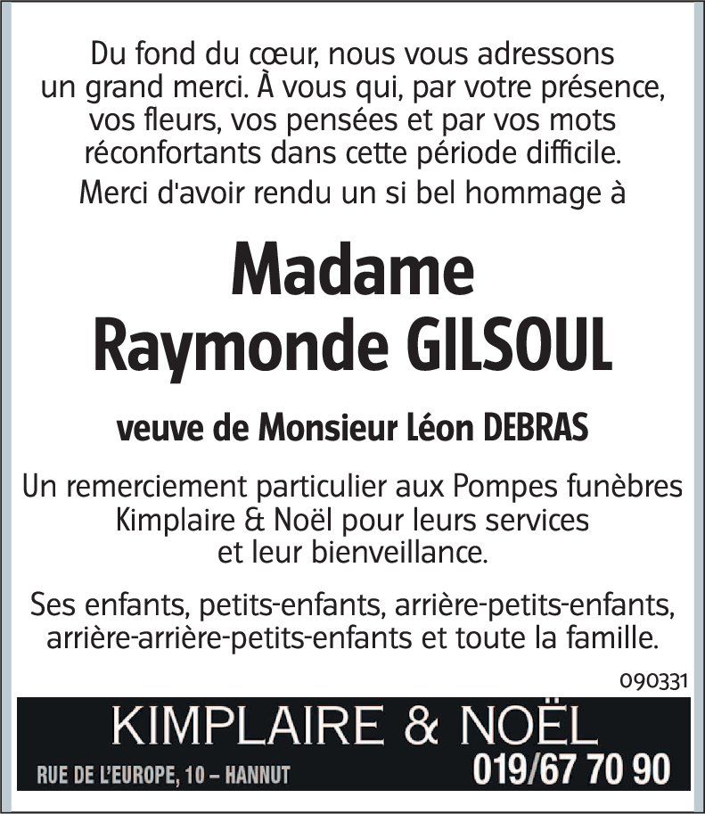 Raymonde GILSOUL