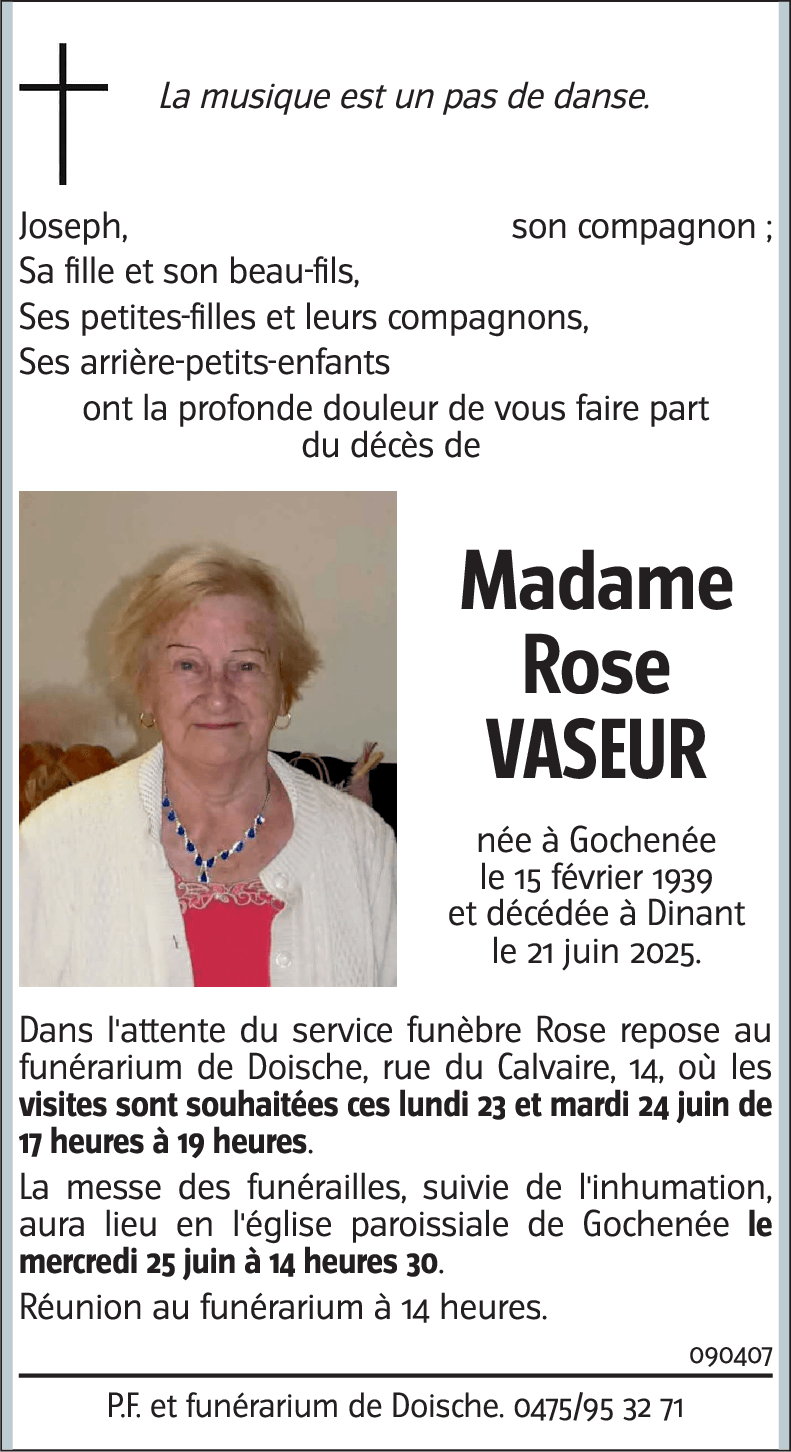Rose Vaseur