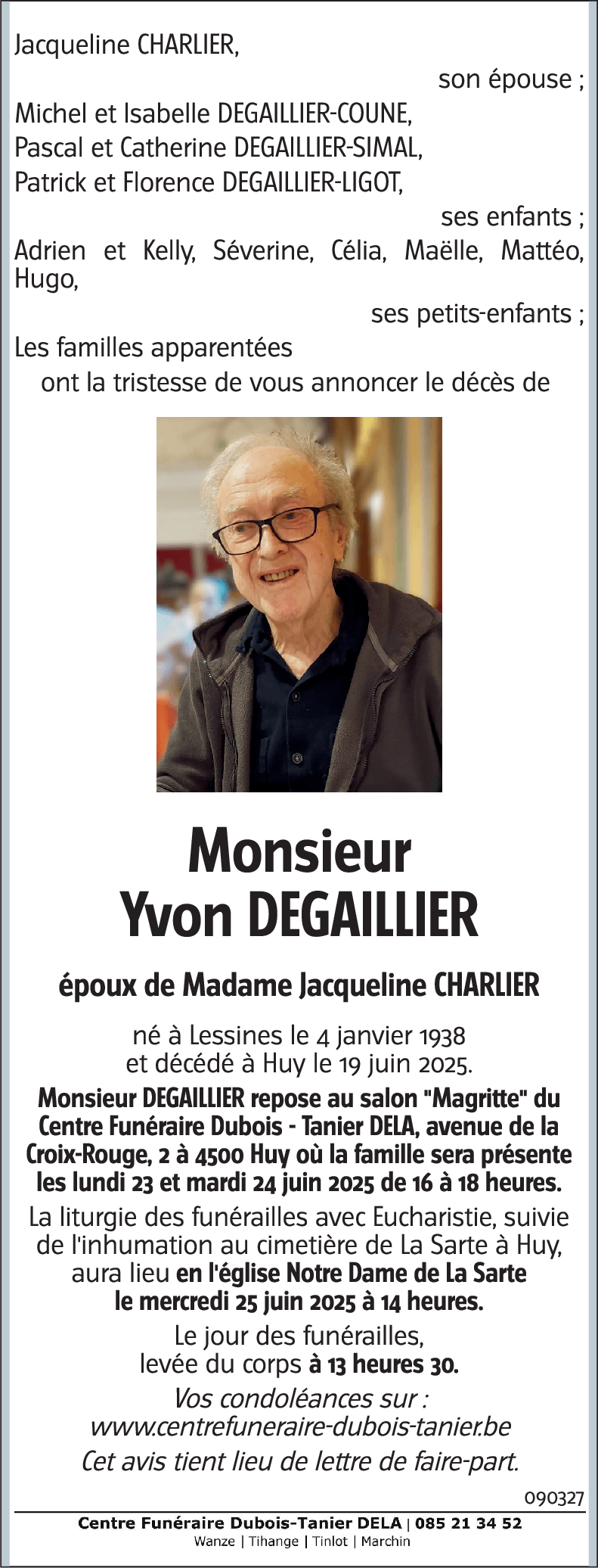 Yvon DEGAILLIER