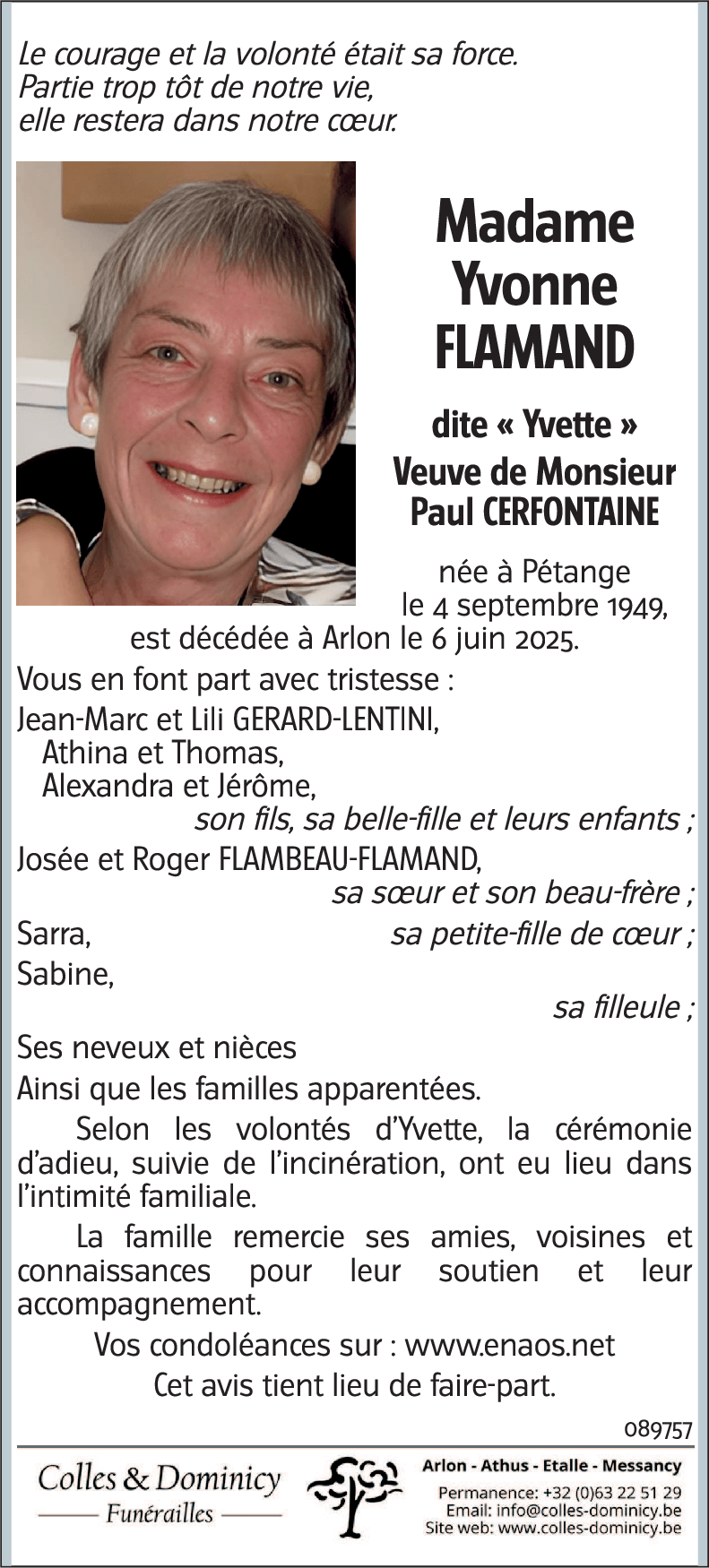 Yvonne FLAMAND