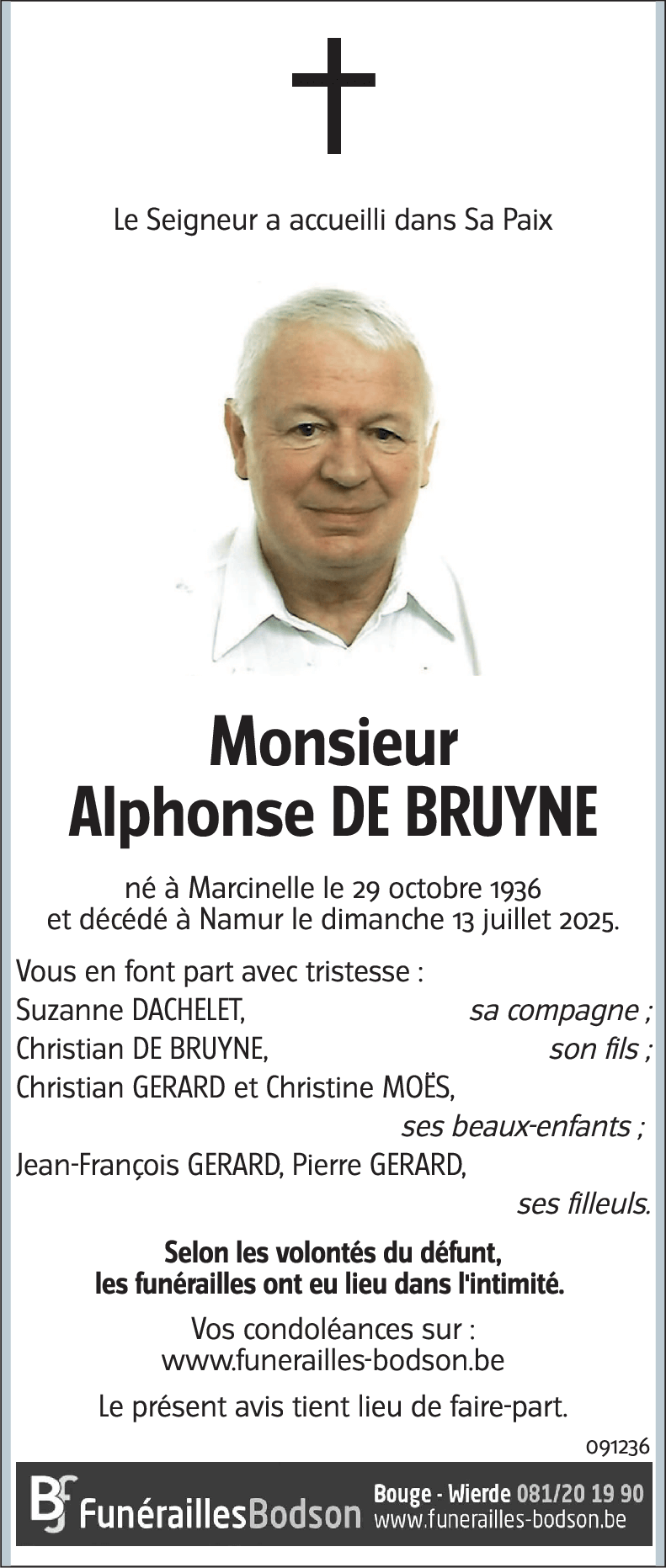 Alphonse DE BRUYNE