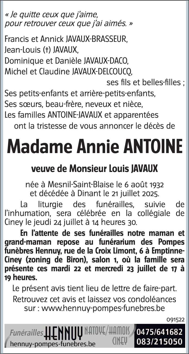 Annie ANTOINE