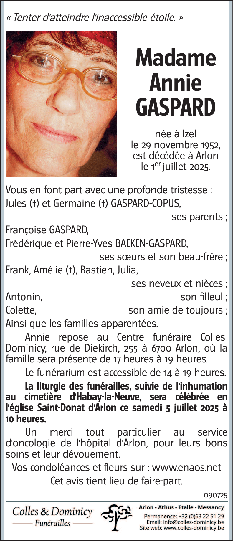 Annie GASPARD