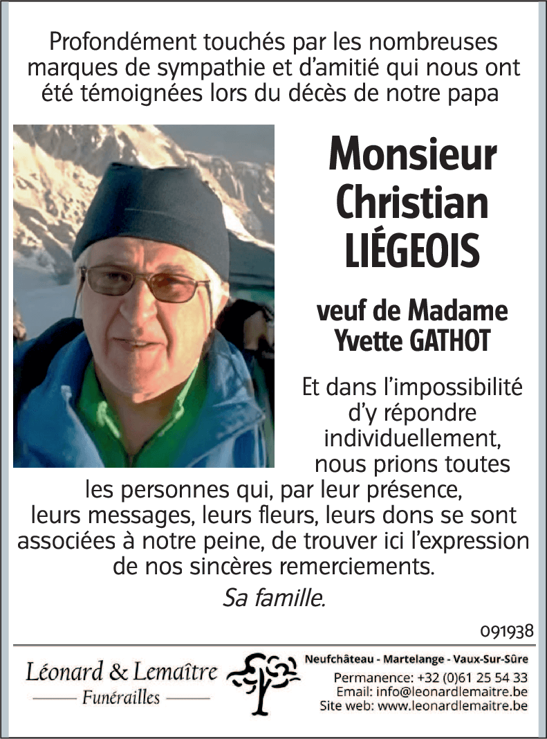 Christian LIÉGEOIS