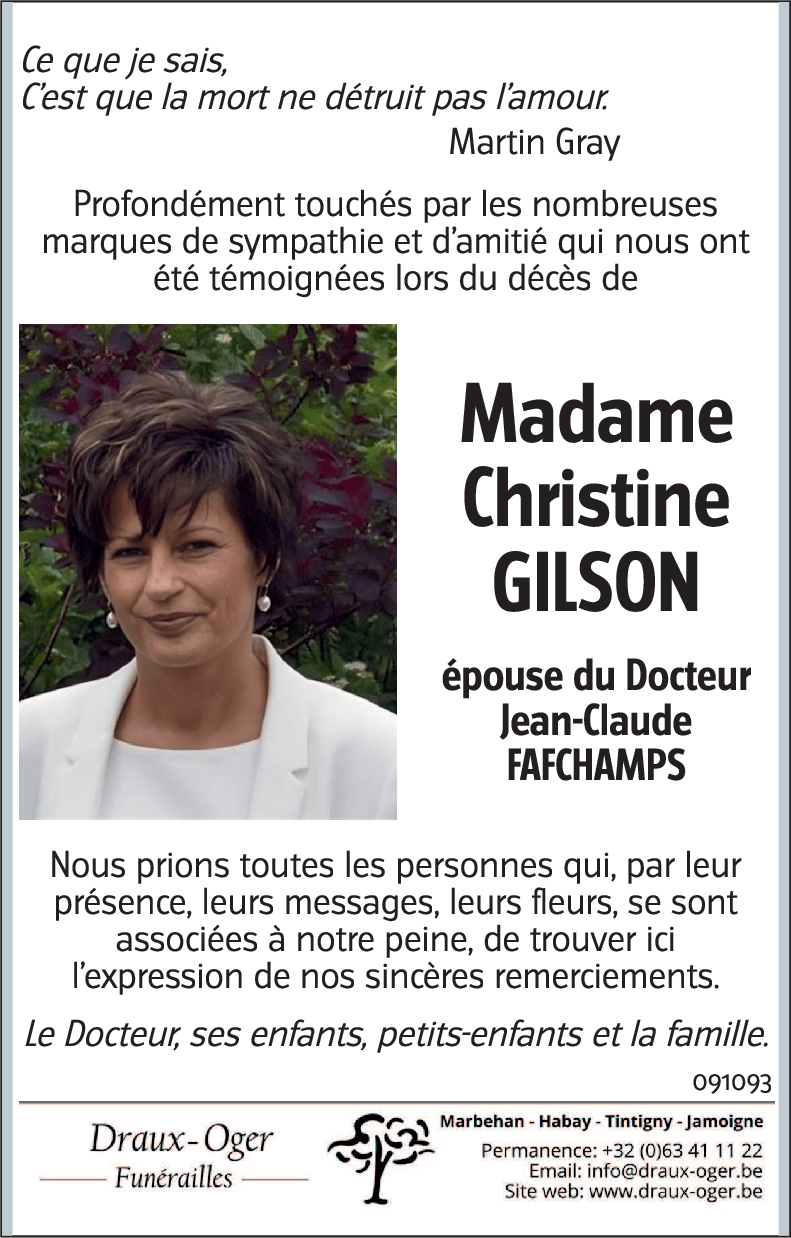Christine GILSON