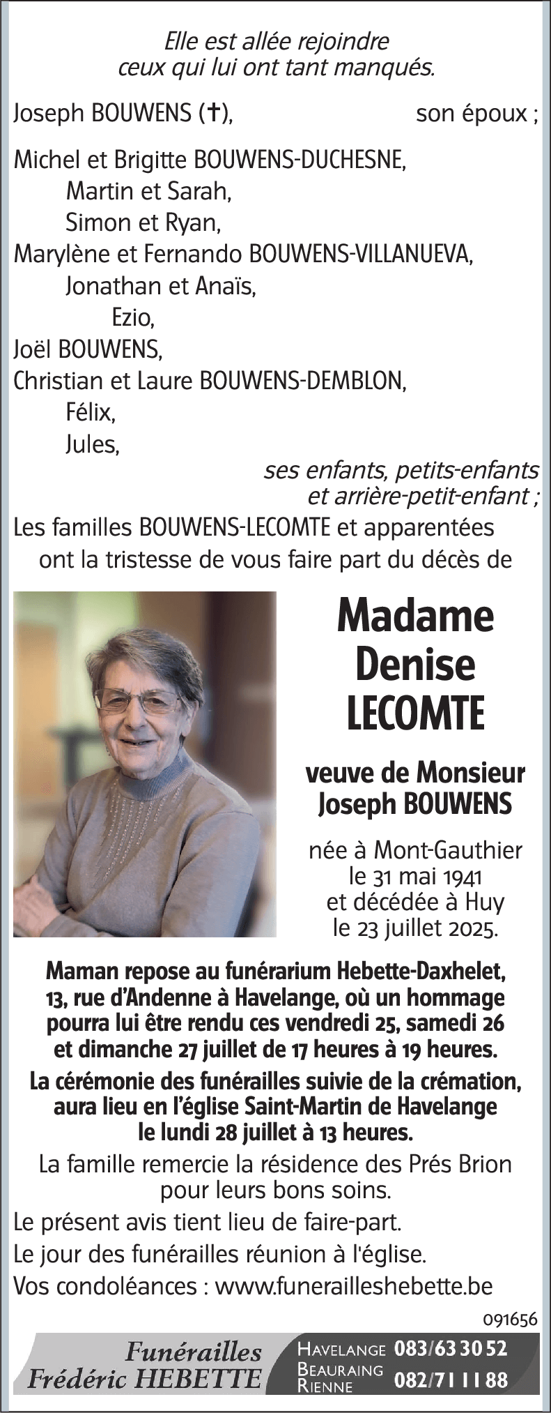 Denise LECOMTE