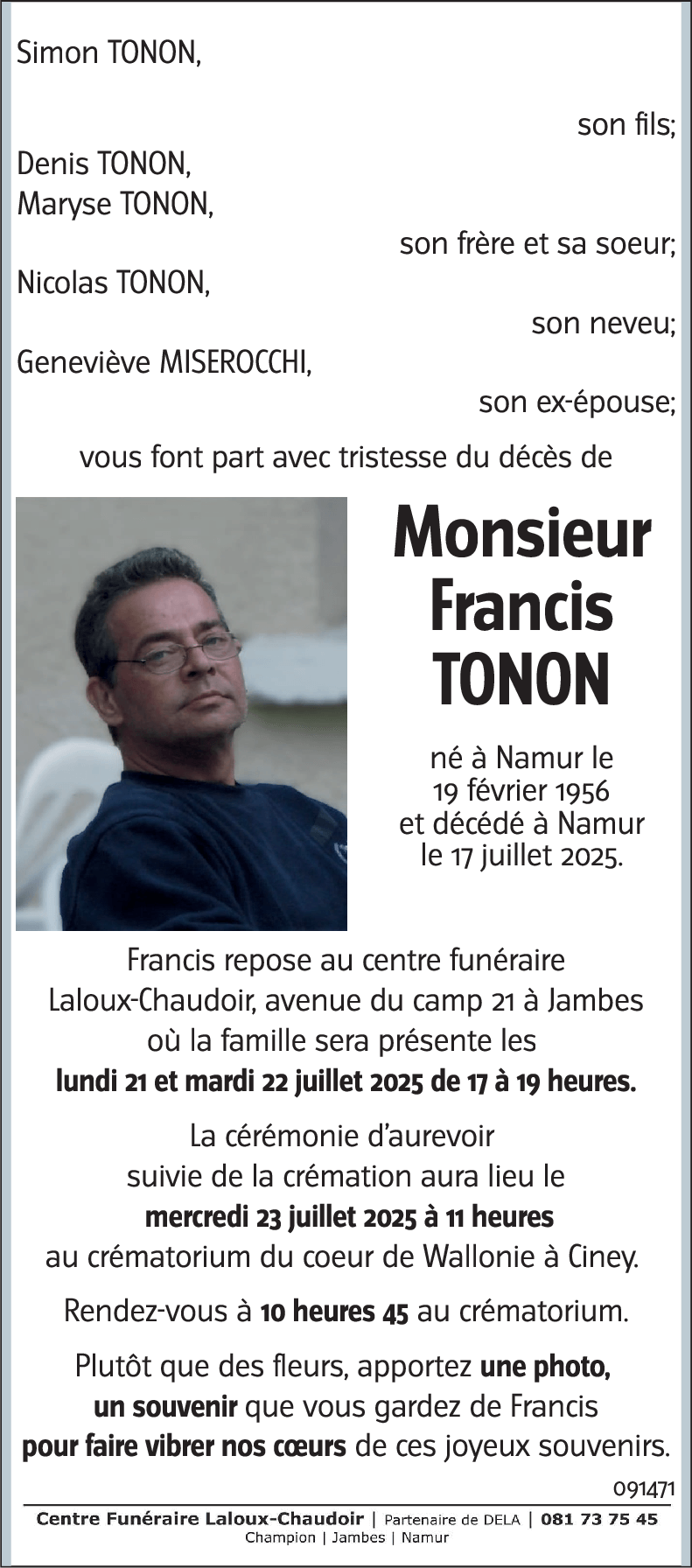 Francis TONON