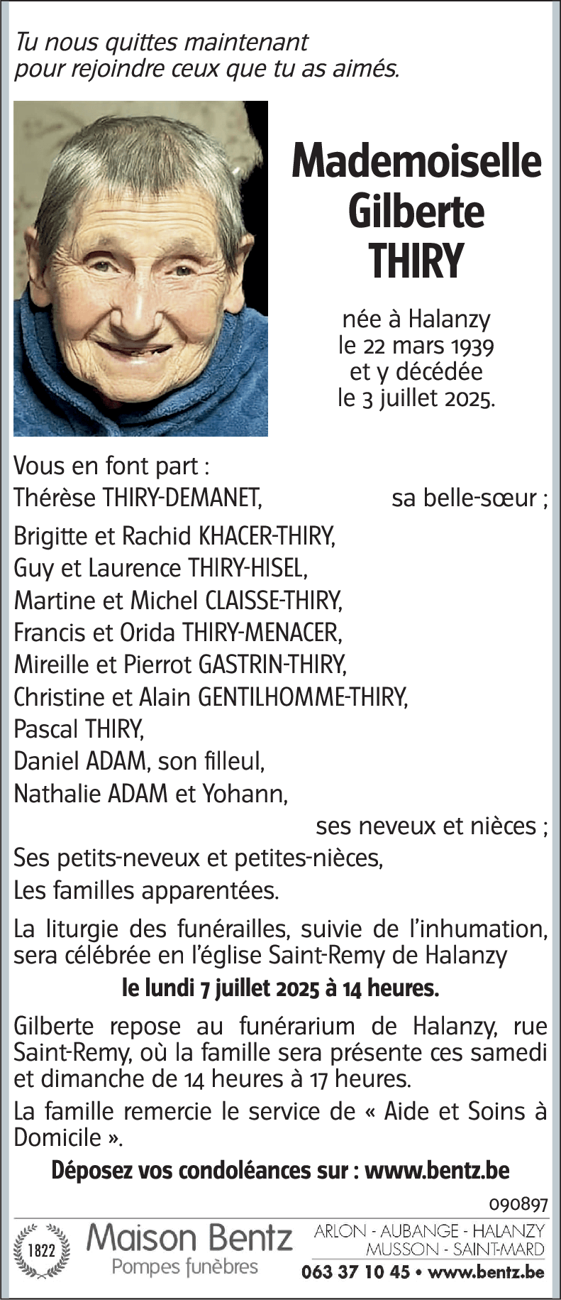 Gilberte THIRY