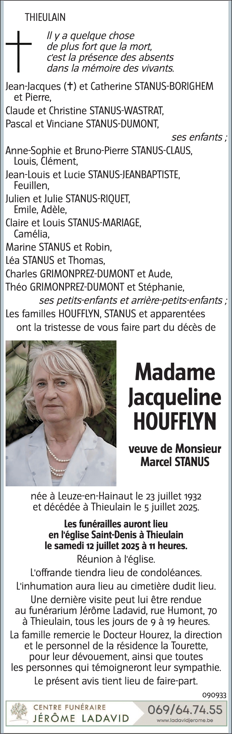 Jacqueline HOUFFLYN
