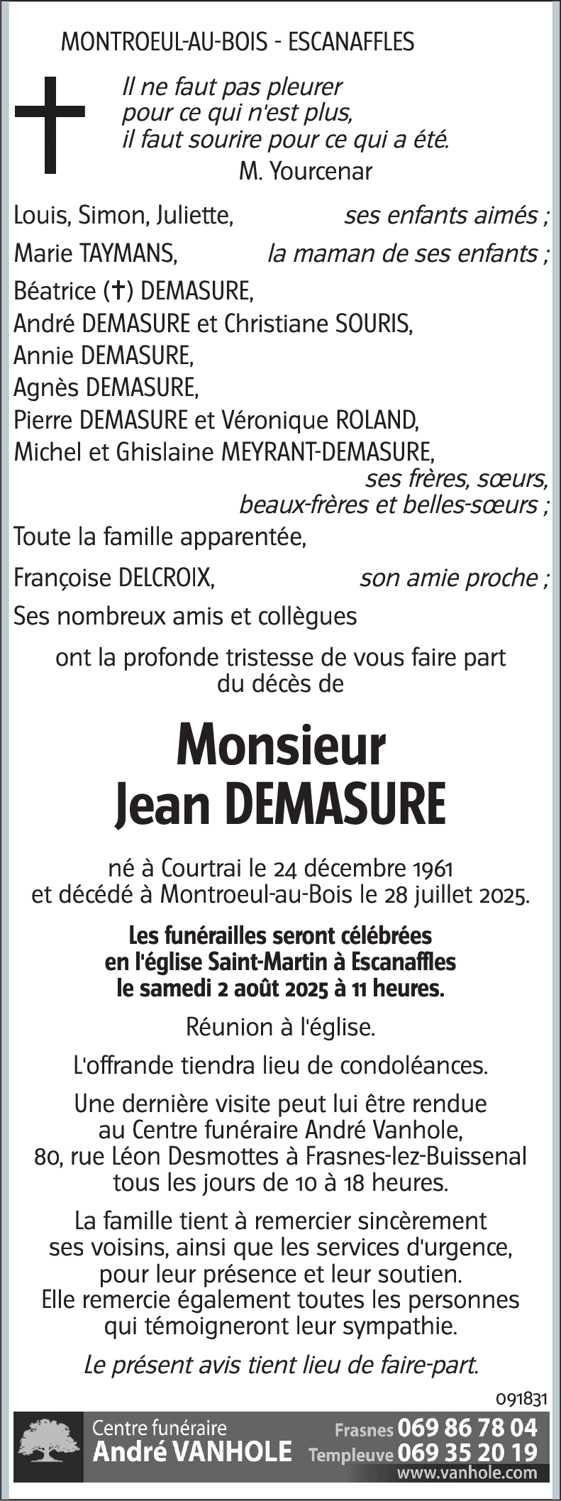 Jean DEMASURE