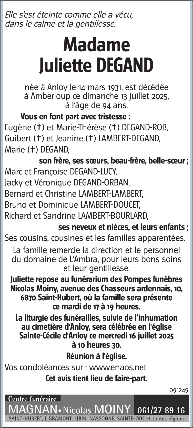 Juliette DEGAND