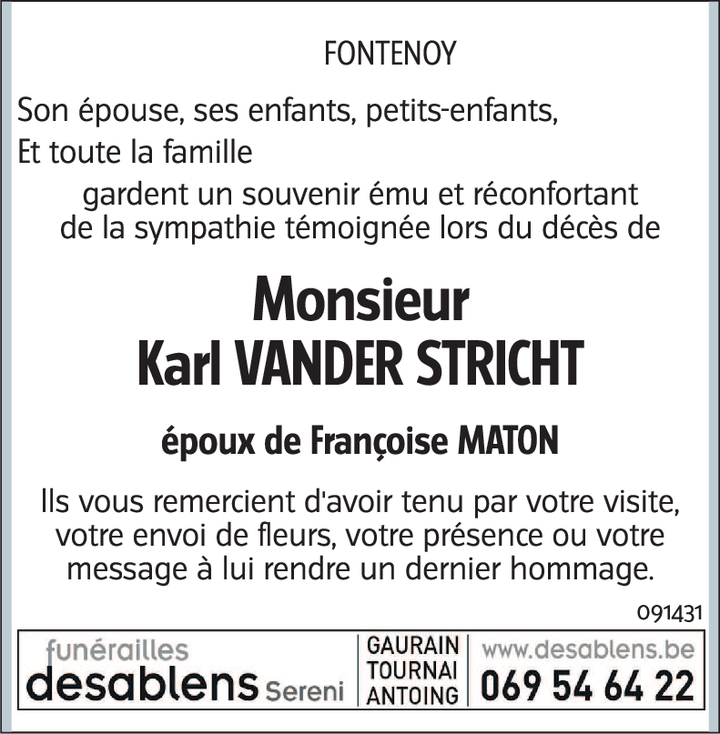 Karl VANDER STRICHT