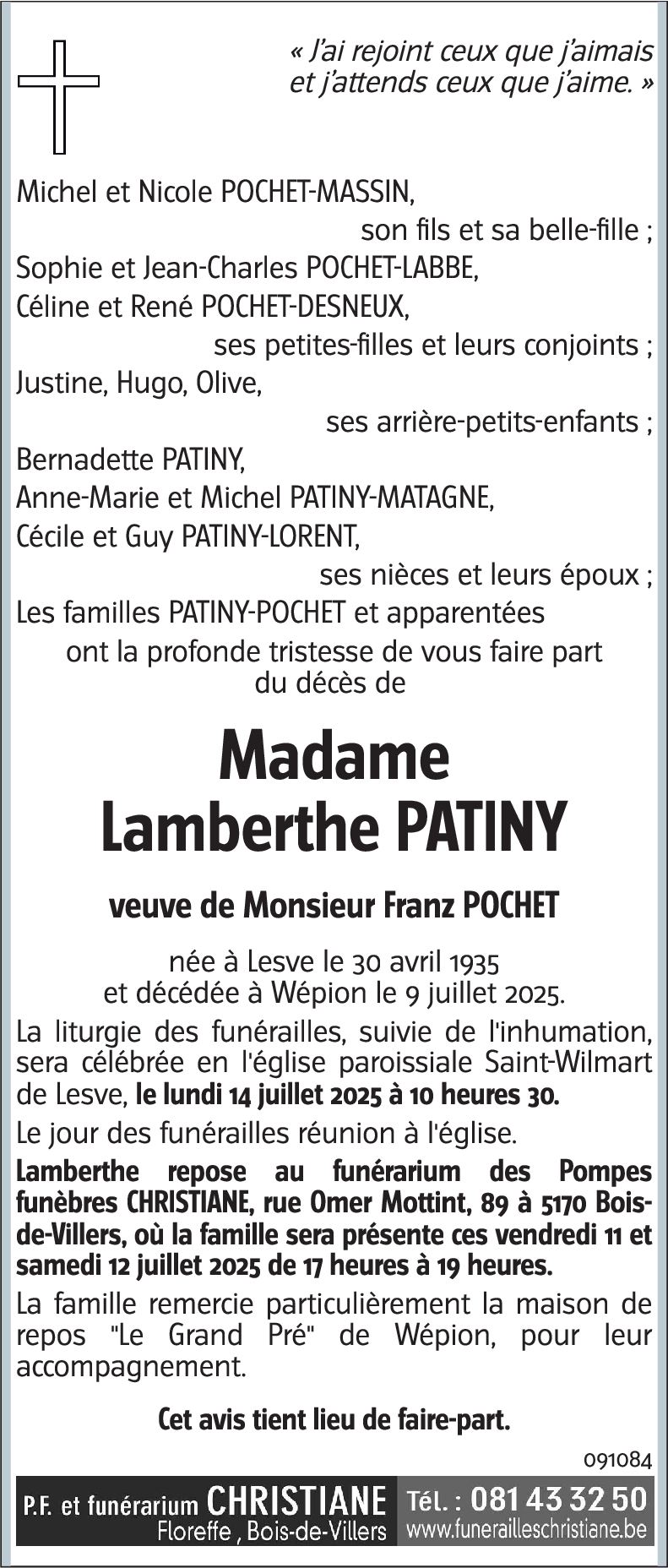 Lamberthe PATINY