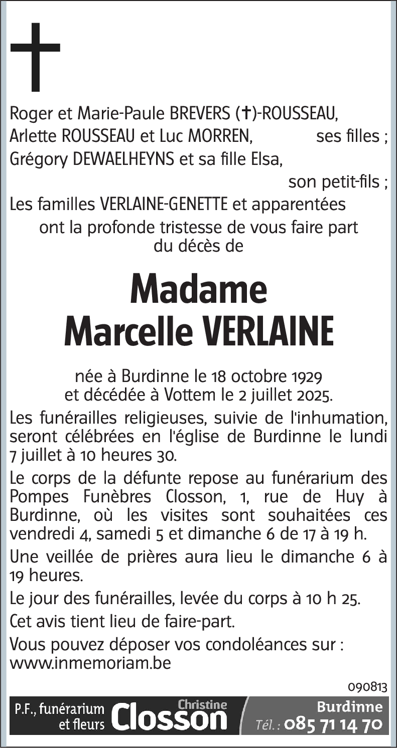 Marcelle VERLAINE