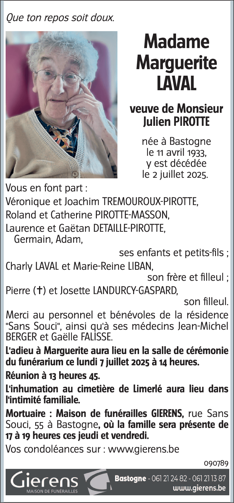 Marguerite LAVAL