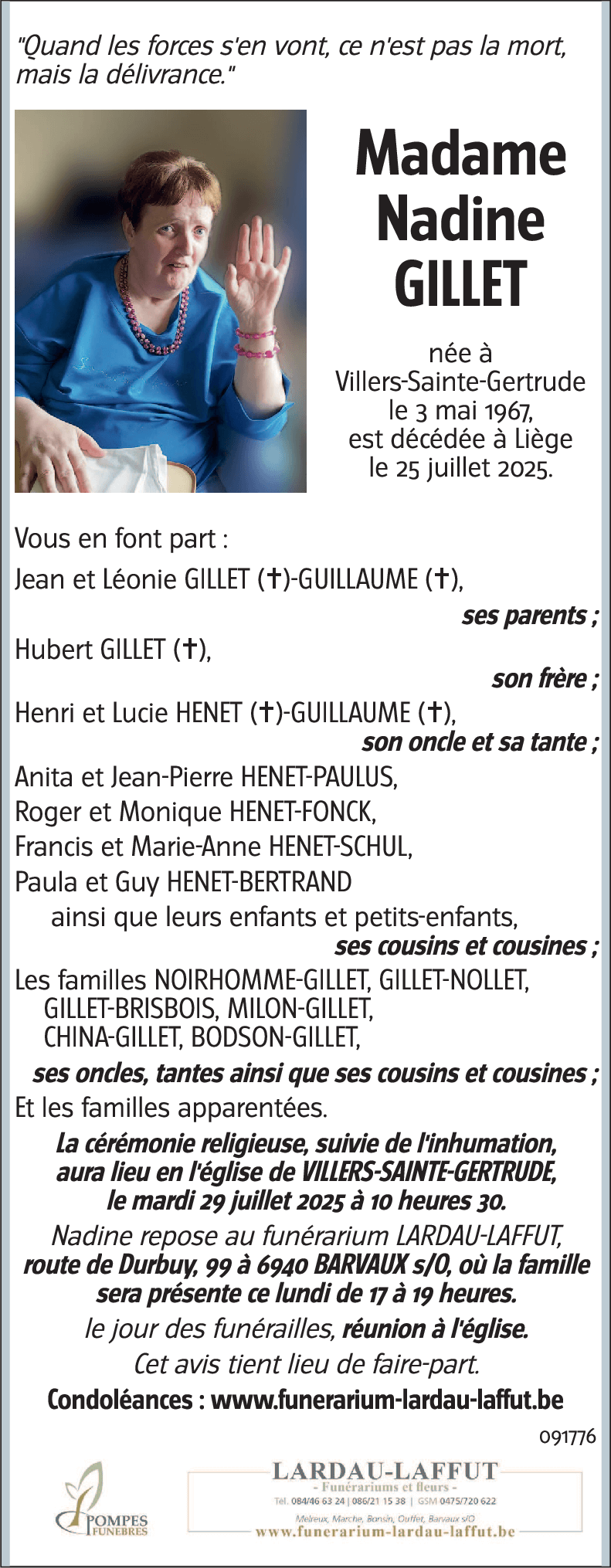 Nadine GILLET