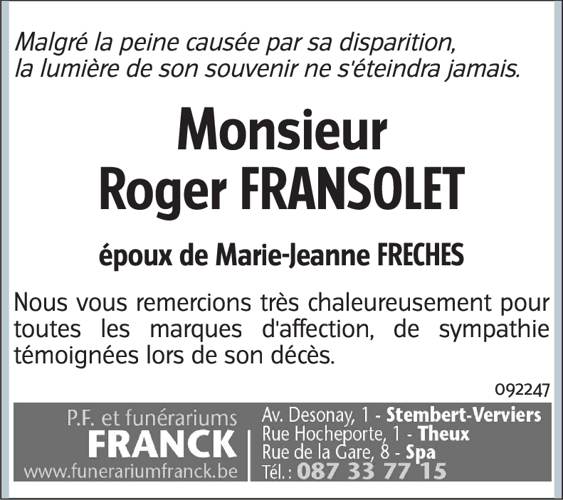 Roger FRANSOLET