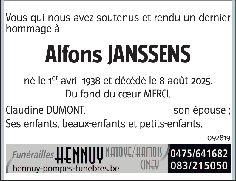 Alfons JANSSENS