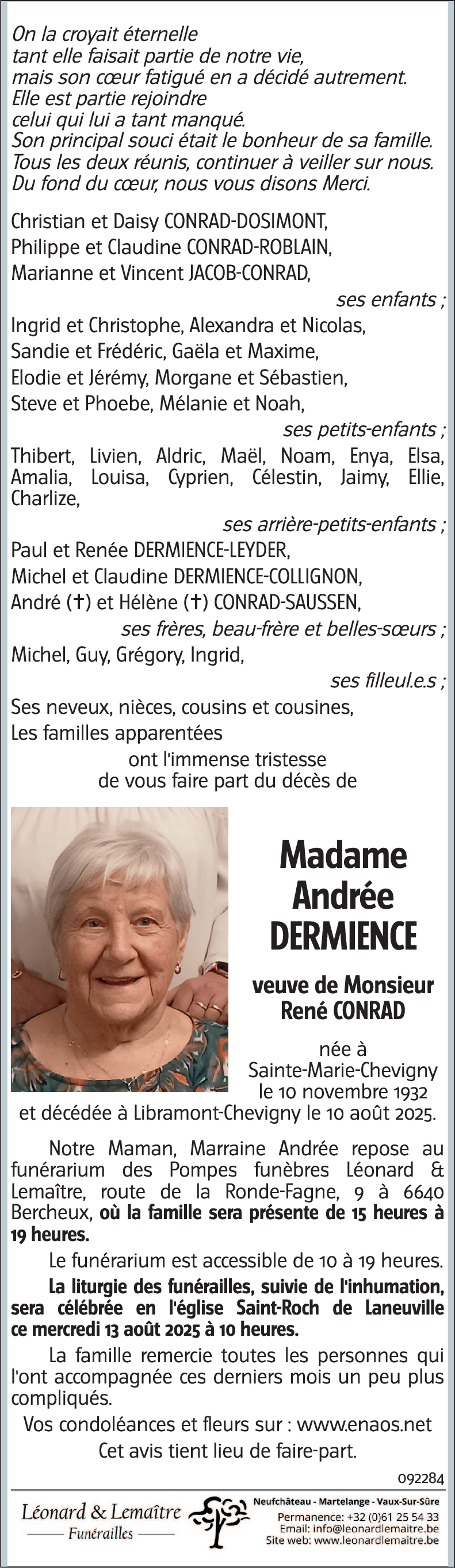 Andrée DERMIENCE