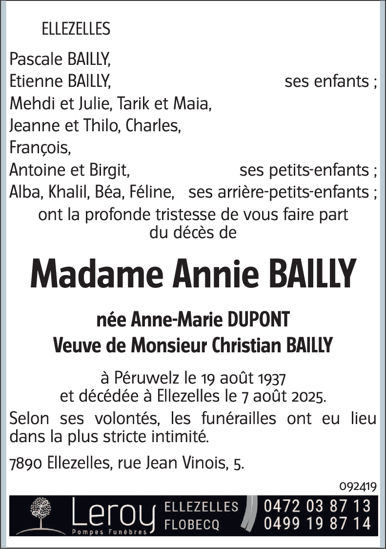 Anne-Marie DUPONT