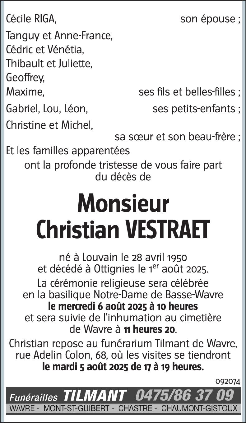Christian VESTRAET