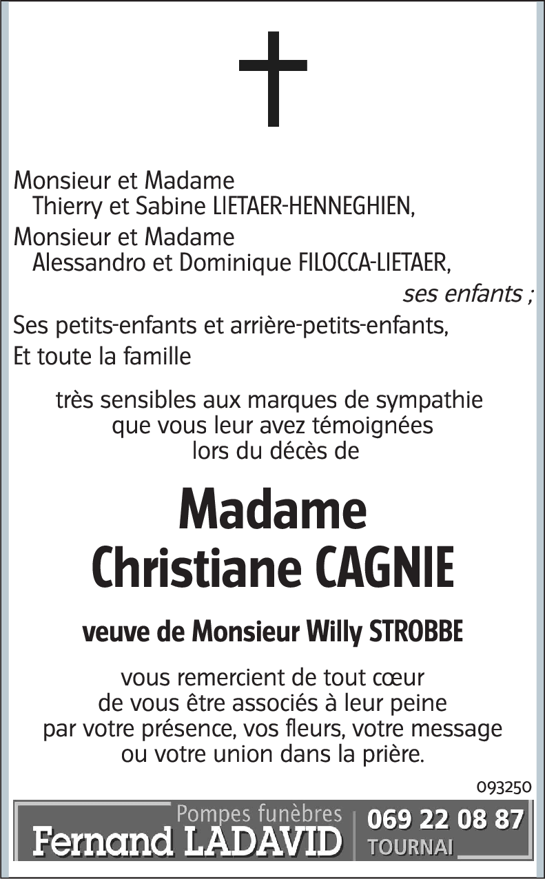 Christiane CAGNIE