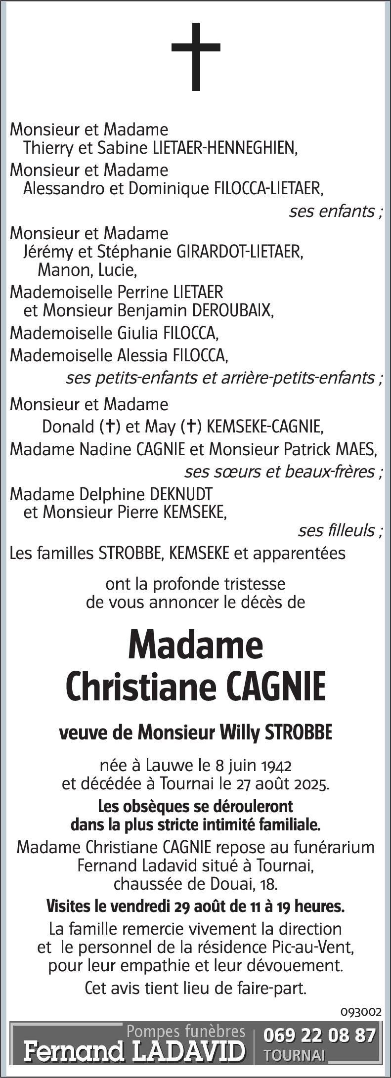 Christiane CAGNIE
