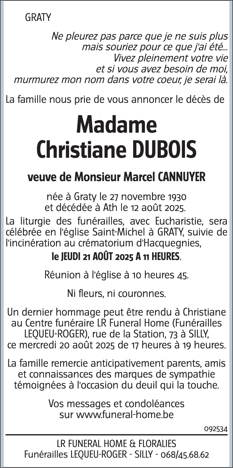 Christiane DUBOIS