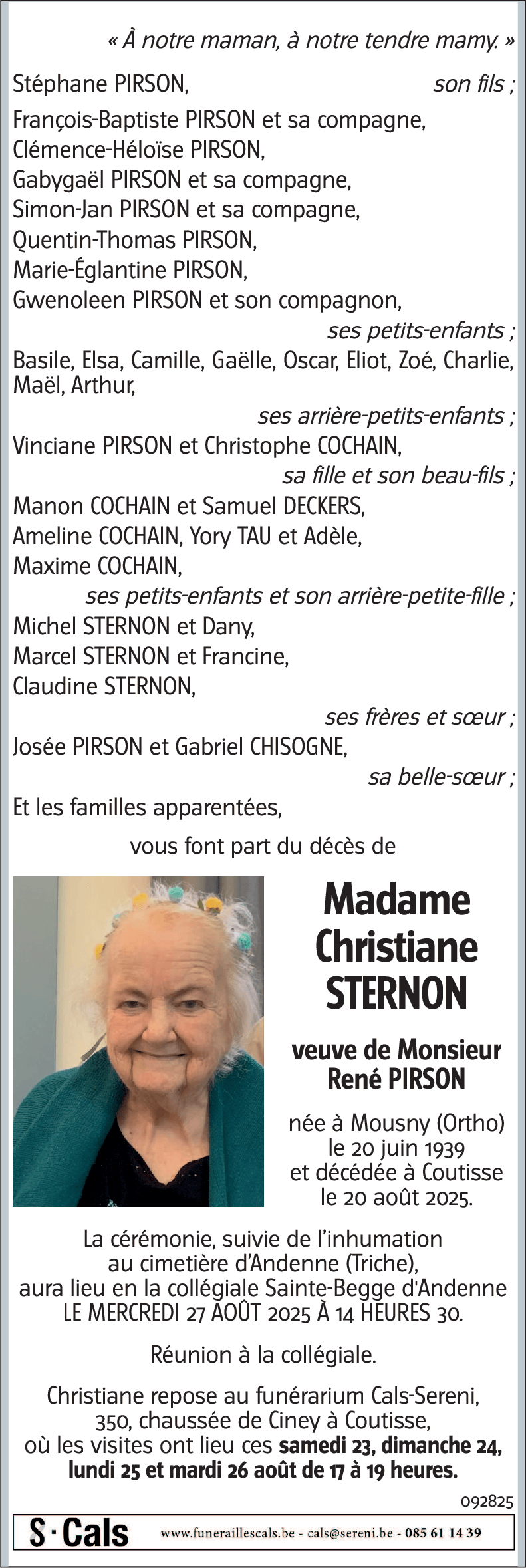 Christiane STERNON
