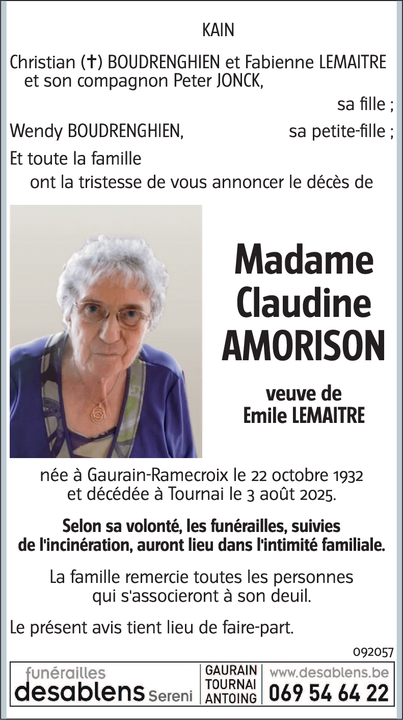 Claudine AMORISON