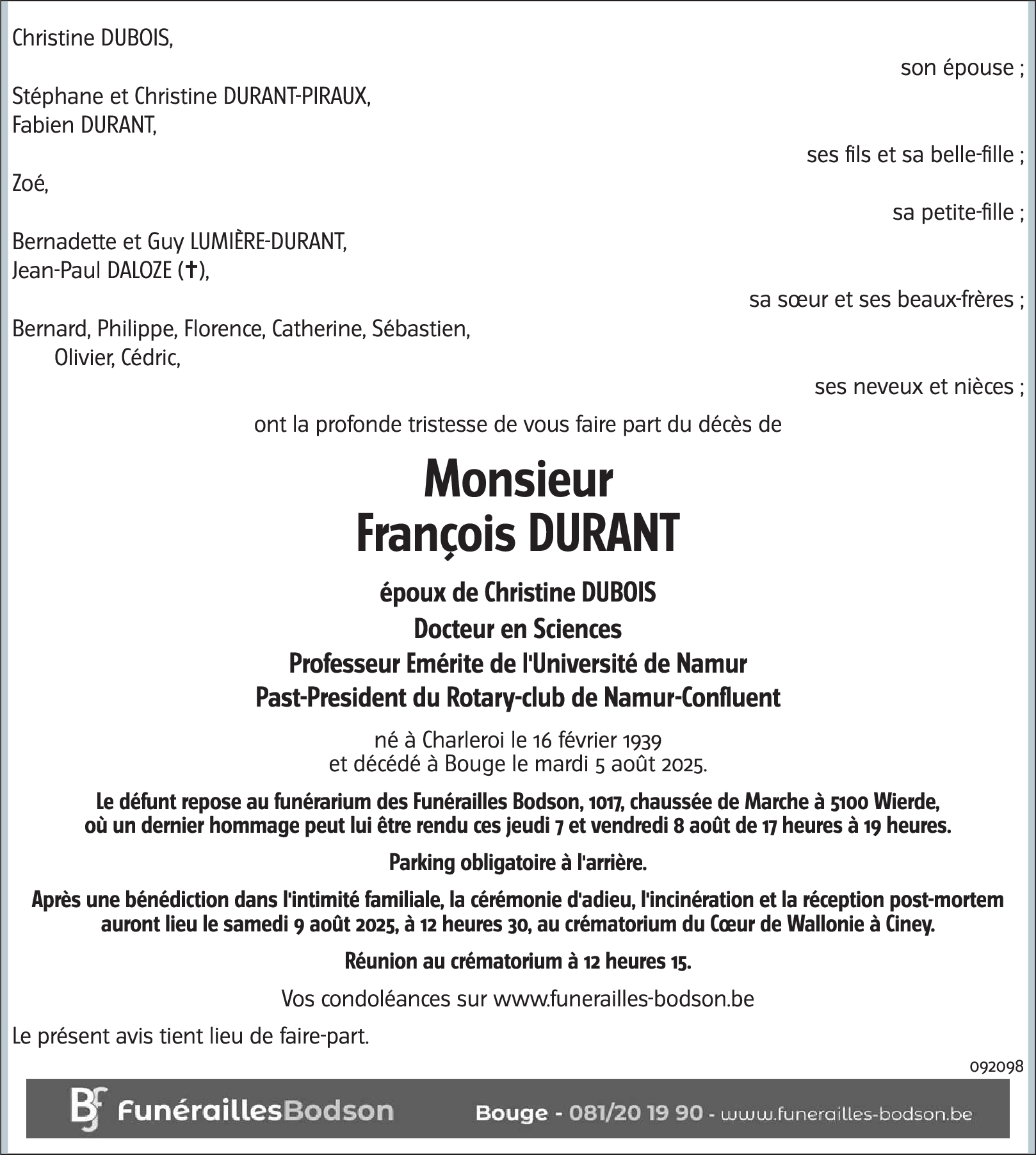 François DURANT