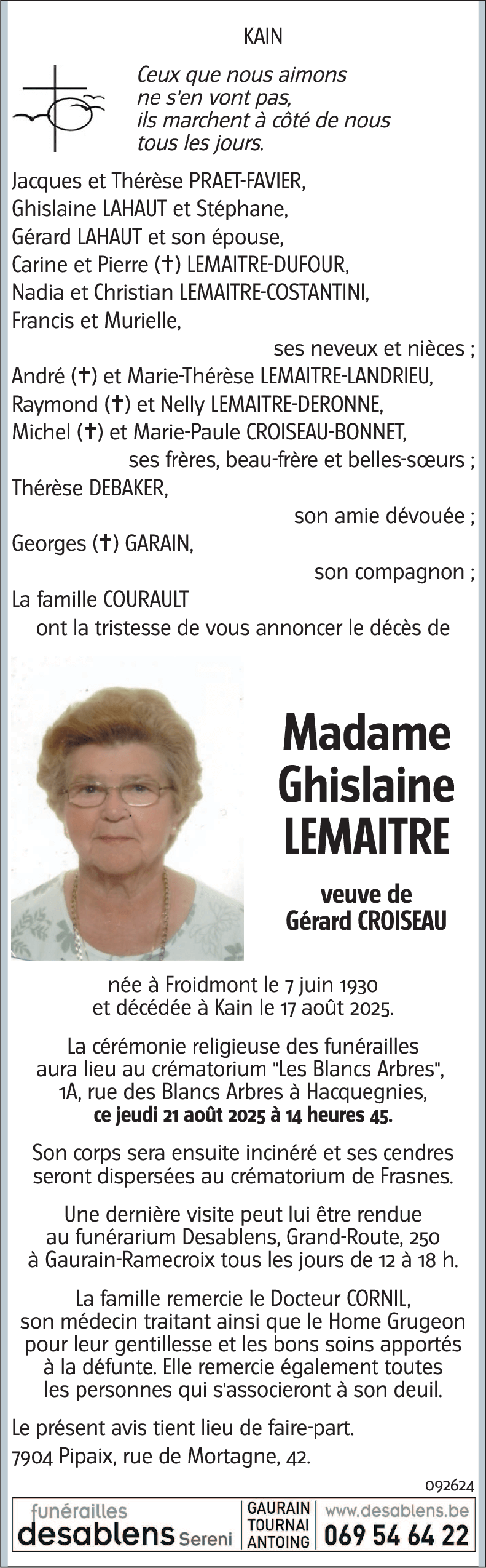 Ghislaine Lemaitre