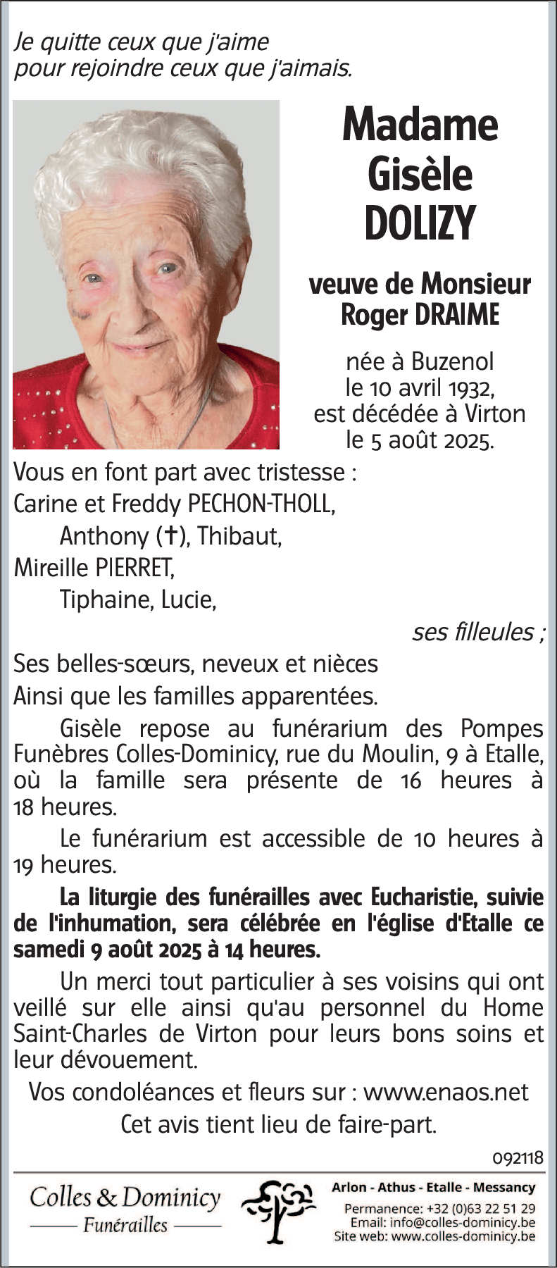 Gisèle DOLIZY