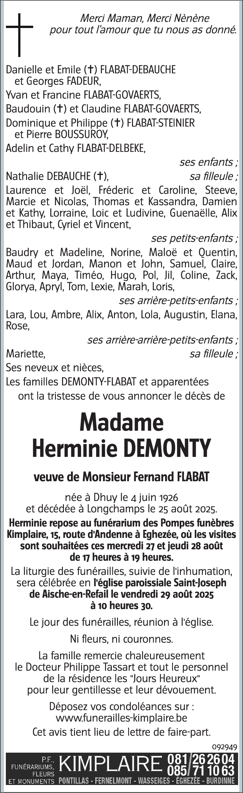 Herminie DEMONTY