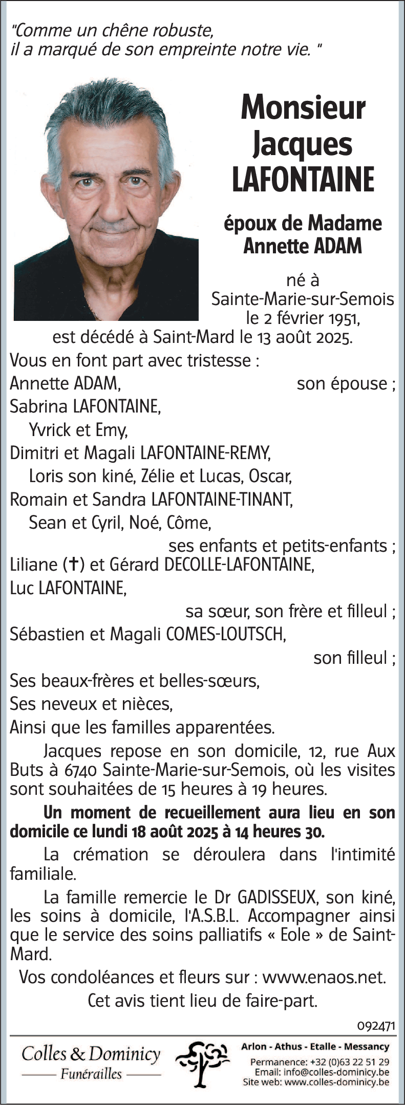 Jacques LAFONTAINE