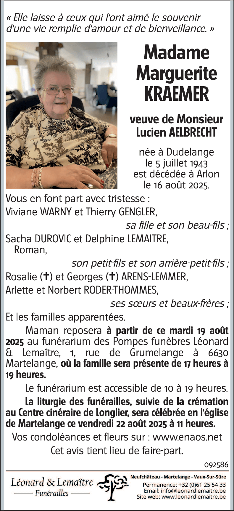 Marguerite KRAEMER