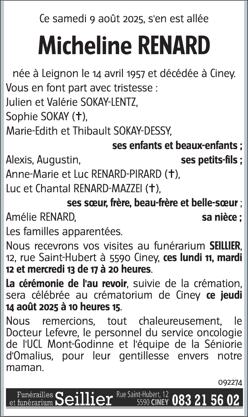 Micheline RENARD