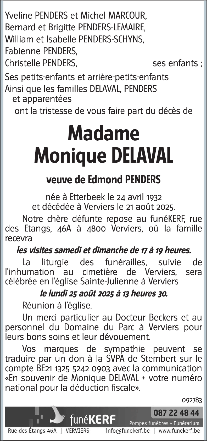 Monique DELAVAL