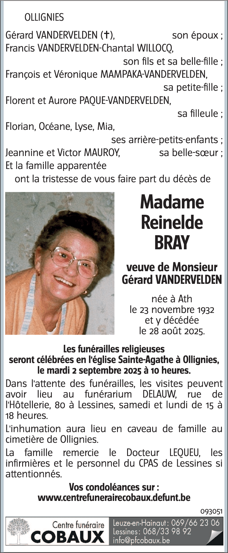 Reinelde BRAY
