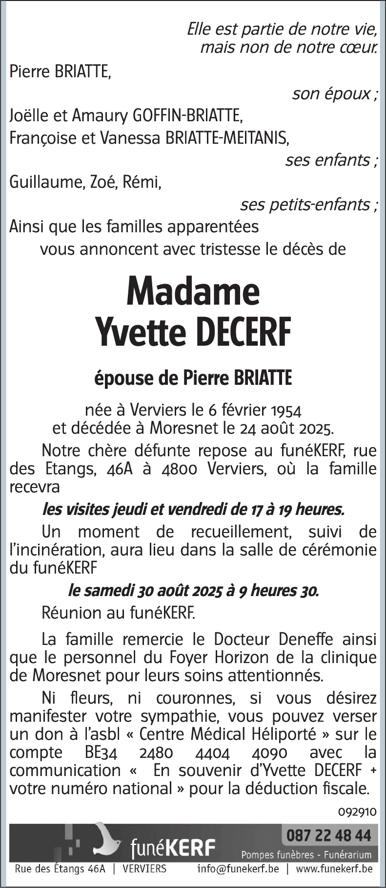 Yvette DECERF