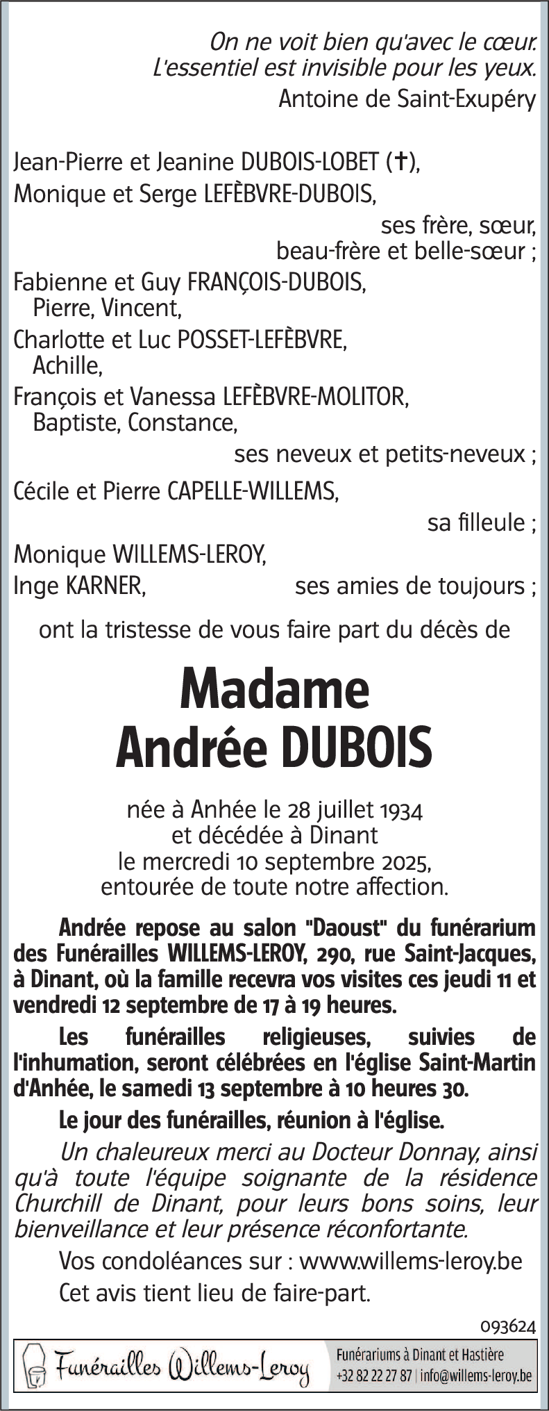 Andrée DUBOIS