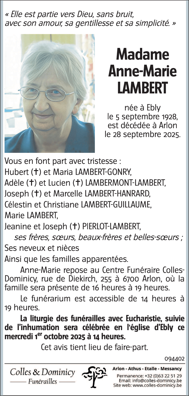 Anne-Marie LAMBERT