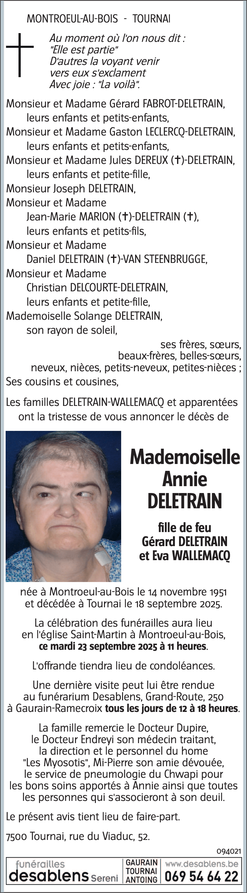 Annie DELETRAIN