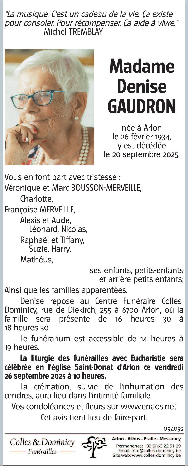 Denise GAUDRON