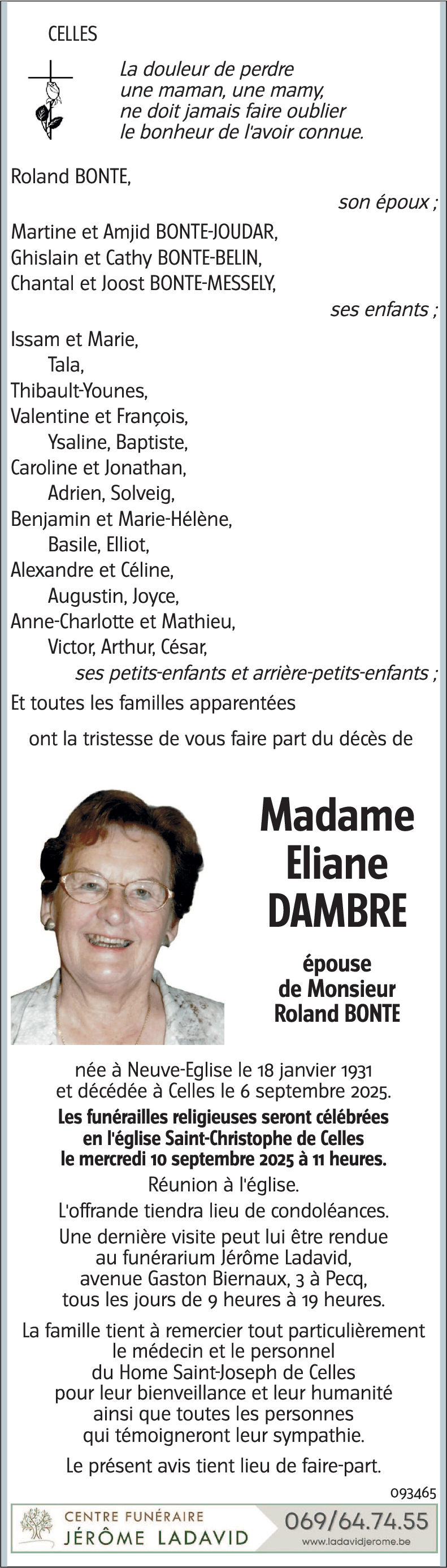 Eliane DAMBRE
