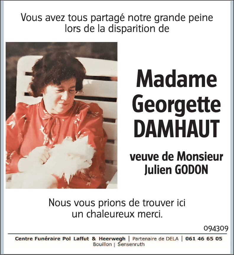 Georgette DAMHAUT