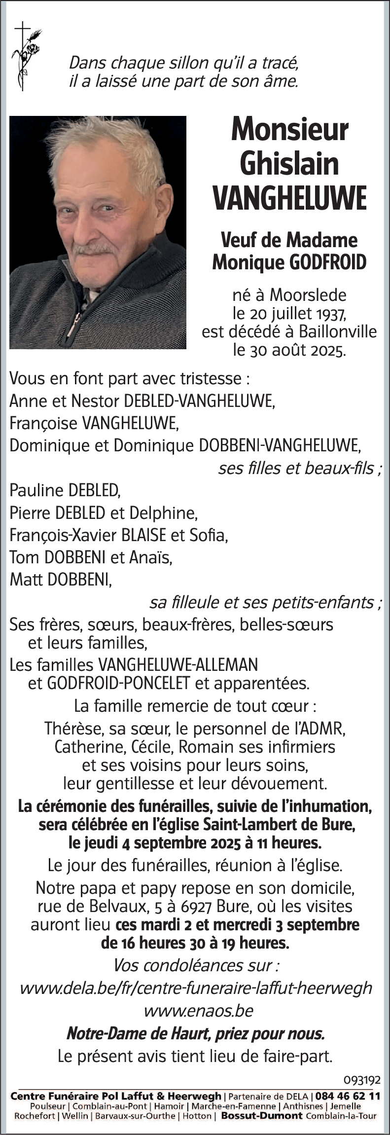 Ghislain VANGHELUWE