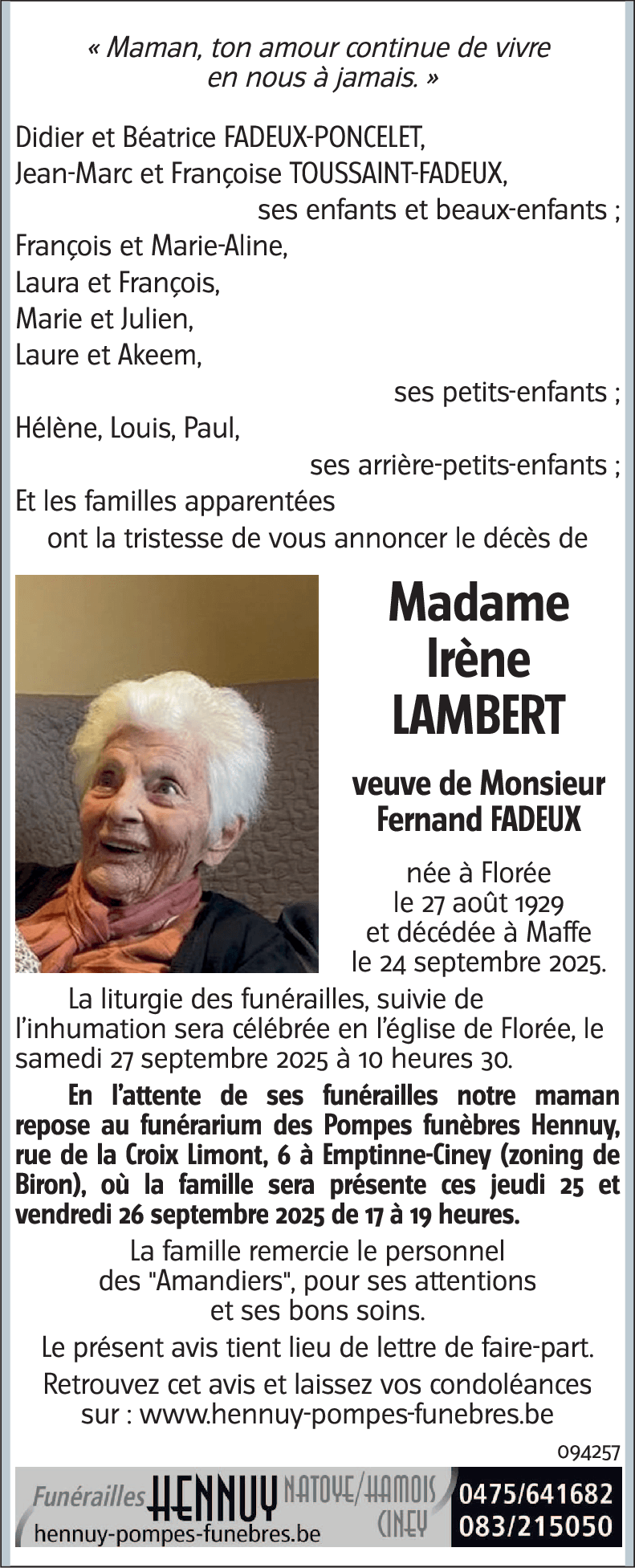 Irène LAMBERT